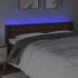 vidaXL Testiera a LED Marrone 183x16x78/88 cm in Similpelle vidaXL Testiera a LED Marrone 183x16x78/88 cm in Similpelle