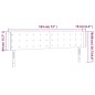 vidaXL Testiera Cappuccino a LED 183x16x78/88 cm in Similpelle vidaXL Testiera Cappuccino a LED 183x16x78/88 cm in Similpelle