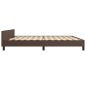 vidaXL Giroletto con Testiera Marrone 200x200 cm in Similpelle