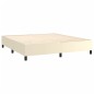 vidaXL Giroletto a Molle con Materasso Crema 180x200 cm in Similpelle