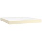 vidaXL Giroletto a Molle con Materasso Crema 180x200 cm in Similpelle