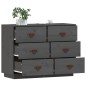 Credenza Grigia 100x40x75 cm in Legno Massello di Pino Credenza Grigia 100x40x75 cm in Legno Massello di Pino