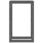 Portalegna Grigio 60x25x100 cm in Legno Massello di Pino Portalegna Grigio 60x25x100 cm in Legno Massello di Pino