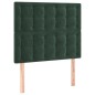vidaXL Letto a Molle con Materasso e LED Verde Scuro 120x200cm Velluto vidaXL Letto a Molle con Materasso e LED Verde Scuro 120x200cm Velluto