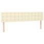 vidaXL Giroletto a Molle con Materasso Crema 200x200 cm in Similpelle