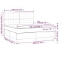 vidaXL Giroletto a Molle con Materasso Cappuccino 180x200cm Similpelle