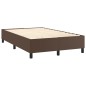 vidaXL Giroletto a Molle con Materasso Marrone 120x200cm in Similpelle