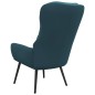vidaXL Sedia Relax Blu in Velluto vidaXL Sedia Relax Blu in Velluto
