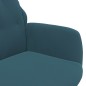 vidaXL Sedia Relax Blu in Velluto vidaXL Sedia Relax Blu in Velluto