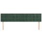 vidaXL Testiera 2 pz Verde scuro 90x5x78/88 cm in Velluto vidaXL Testiera 2 pz Verde scuro 90x5x78/88 cm in Velluto