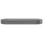 vidaXL Letto Giardino Acciaio Verniciato a Polvere 373x140x36cm Grigio vidaXL Letto Giardino Acciaio Verniciato a Polvere 373x140x36cm Grigio