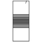 vidaXL Parete Doccia Walk in Nera 80x195 cm in Vetro Trasparente ESG vidaXL Parete Doccia Walk in Nera 80x195 cm in Vetro Trasparente ESG