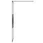 vidaXL Parete Doccia Walk in Nera 80x195 cm in Vetro Trasparente ESG vidaXL Parete Doccia Walk in Nera 80x195 cm in Vetro Trasparente ESG