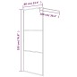 vidaXL Parete Doccia Walk in Nera 80x195 cm in Vetro Trasparente ESG vidaXL Parete Doccia Walk in Nera 80x195 cm in Vetro Trasparente ESG
