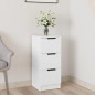 Credenza Bianca 30x30x70 cm in Legno Multistrato Credenza Bianca 30x30x70 cm in Legno Multistrato