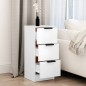 Credenza Bianca 30x30x70 cm in Legno Multistrato Credenza Bianca 30x30x70 cm in Legno Multistrato