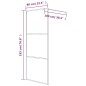 vidaXL Parete Doccia Walk in 80x195 cm Vetro Semi Smerigliato ESG vidaXL Parete Doccia Walk in 80x195 cm Vetro Semi Smerigliato ESG