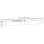 vidaXL Letto da Giardino in Acciaio a Polvere 450x140x36 cm Antracite vidaXL Letto da Giardino in Acciaio a Polvere 450x140x36 cm Antracite
