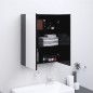 vidaXL Armadietto a Specchio per Bagno 60x15x75 cm MDF Antracite vidaXL Armadietto a Specchio per Bagno 60x15x75 cm MDF Antracite