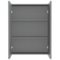 vidaXL Armadietto a Specchio per Bagno 60x15x75 cm MDF Antracite vidaXL Armadietto a Specchio per Bagno 60x15x75 cm MDF Antracite
