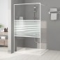 vidaXL Parete Doccia Walk in Bianca 115x195 cm Vetro Trasparente ESG vidaXL Parete Doccia Walk in Bianca 115x195 cm Vetro Trasparente ESG