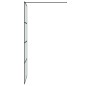 vidaXL Parete Doccia Walk in Nera 80x195 cm Vetro Smerigliato ESG vidaXL Parete Doccia Walk in Nera 80x195 cm Vetro Smerigliato ESG