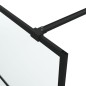 vidaXL Parete Doccia Walk in Nera 80x195 cm Vetro Smerigliato ESG vidaXL Parete Doccia Walk in Nera 80x195 cm Vetro Smerigliato ESG