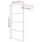 vidaXL Parete Doccia Walk in Nera 90x195 cm Vetro Semi Smerigliato ESG vidaXL Parete Doccia Walk in Nera 90x195 cm Vetro Semi Smerigliato ESG