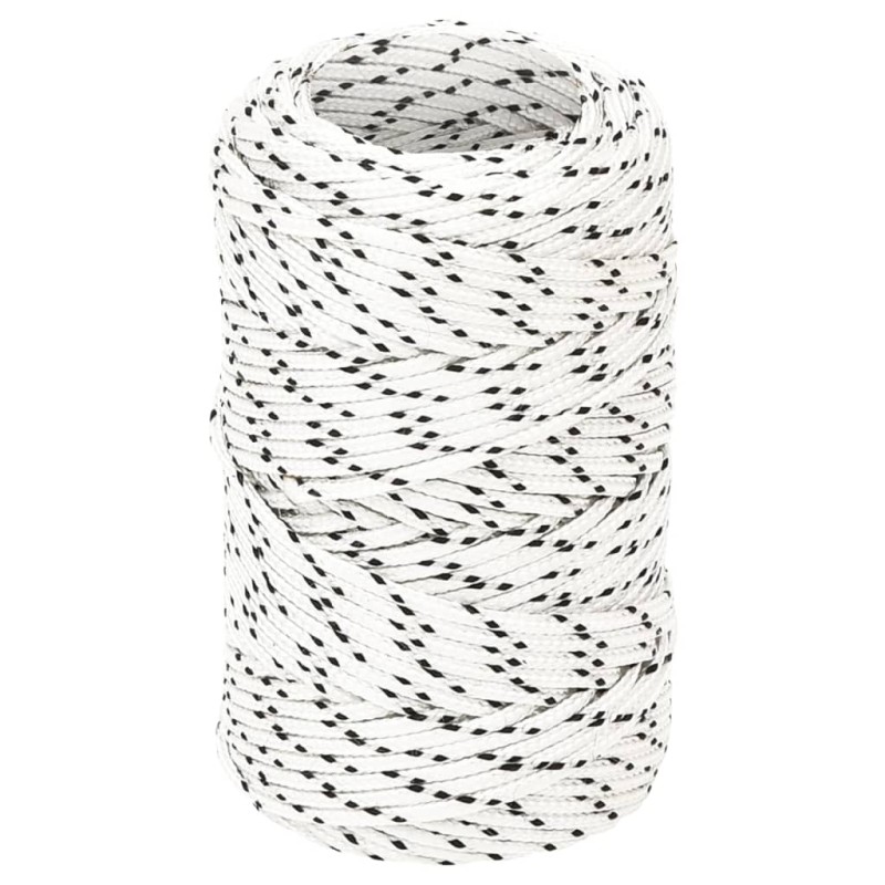 Corda Intrecciata per Barca Bianca 2mm x 50m Poliestere Corda Intrecciata per Barca Bianca 2mm x 50m Poliestere