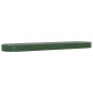 vidaXL Letto Giardino Acciaio Verniciato a Polvere 600x140x36 cm Verde