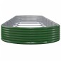 vidaXL Letto Giardino Acciaio Verniciato a Polvere 600x140x36 cm Verde