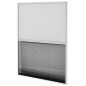 vidaXL Zanzariera Plissettata in Alluminio 60x80 cm con Tendina 