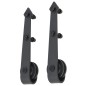vidaXL Porta Scorrevole con Set Hardware 95x210 cm Legno Massello Pino vidaXL Porta Scorrevole con Set Hardware 95x210 cm Legno Massello Pino