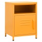 vidaXL Comodino Giallo Senape 35x35x51 cm in Acciaio vidaXL Comodino Giallo Senape 35x35x51 cm in Acciaio