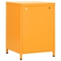 vidaXL Comodino Giallo Senape 35x35x51 cm in Acciaio vidaXL Comodino Giallo Senape 35x35x51 cm in Acciaio