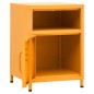 vidaXL Comodino Giallo Senape 35x35x51 cm in Acciaio vidaXL Comodino Giallo Senape 35x35x51 cm in Acciaio
