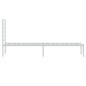 vidaXL Giroletto senza Materaso con Testiera Metallo Bianco 75x190 cm vidaXL Giroletto senza Materaso con Testiera Metallo Bianco 75x190 cm