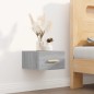 vidaXL Comodino a Muro Grigio Sonoma 35x35x20 cm vidaXL Comodino a Muro Grigio Sonoma 35x35x20 cm