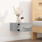 vidaXL Comodino a Muro Grigio Sonoma 35x35x20 cm vidaXL Comodino a Muro Grigio Sonoma 35x35x20 cm