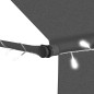 vidaXL Tenda da Sole Retrattile Manuale con LED 400 cm Antracite vidaXL Tenda da Sole Retrattile Manuale con LED 400 cm Antracite
