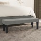 vidaXL Panca Grigio Chiaro 100x30x30 cm in Velluto vidaXL Panca Grigio Chiaro 100x30x30 cm in Velluto