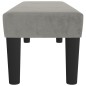 vidaXL Panca Grigio Chiaro 100x30x30 cm in Velluto vidaXL Panca Grigio Chiaro 100x30x30 cm in Velluto