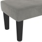 vidaXL Panca Grigio Chiaro 100x30x30 cm in Velluto vidaXL Panca Grigio Chiaro 100x30x30 cm in Velluto