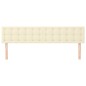 vidaXL Testiera 2 pz Crema 80x5x78/88 cm in Similpelle