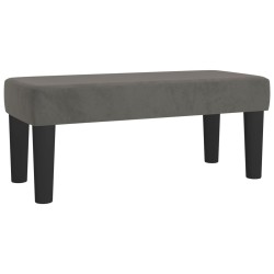 vidaXL Panca Grigio Scuro 70x30x30 cm in Velluto