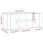 Mobile per TV Grigio Cemento 100x35x40 cm Legno Multistrato