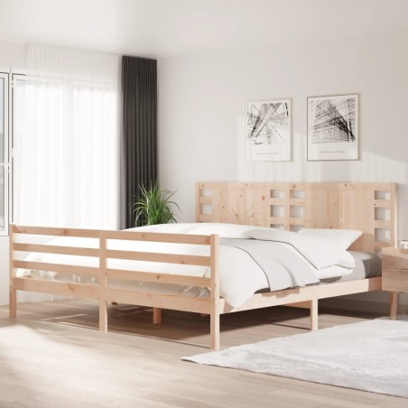 vidaXL Giroletto in Legno Massello di Pino 200x200 cm