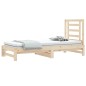 vidaXL Dormeuse Estraibile 2x(90x190) cm Legno Massello di Pino vidaXL Dormeuse Estraibile 2x(90x190) cm Legno Massello di Pino