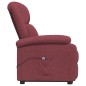 vidaXL Poltrona Alzapersona Rosso Vino Tessuto