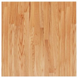 Piano Tavolo Quadrato Marrone Chiaro 60x60x2,5 Rovere Trattato